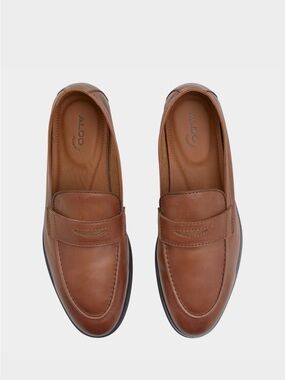 New Aldo Journey  Men's Cognac Loafers & Slip-On Dress Shoes 11